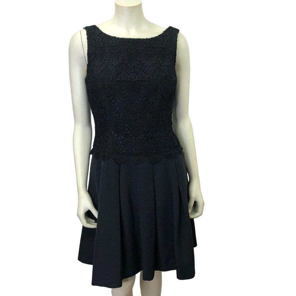 WHITE HOUSE BLACK MARKET BLACK COCKTAIL PARTY DRESS‎ SIZE 8